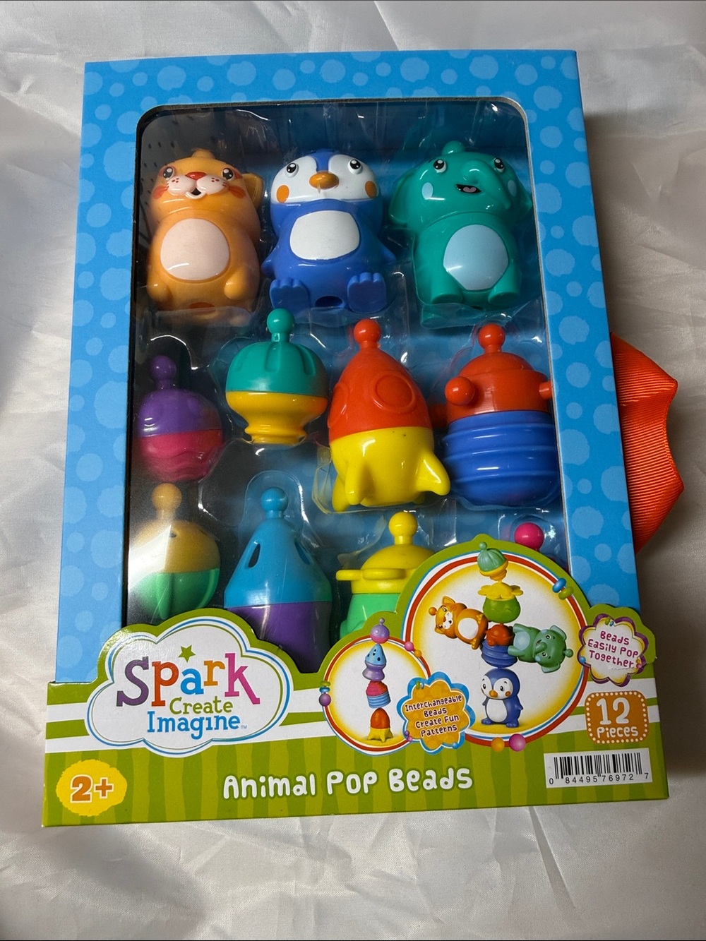 Spark Create Imagine Animal Pop Beads Set - Blue, Green, Orange